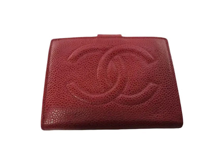 Chanel Timeless CC French Caviar, Red, Calfskin, Wallet
