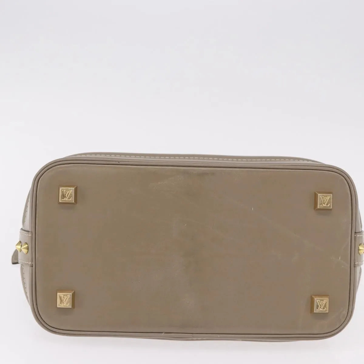 Louis Vuitton Suhali Lockit Leather, Gray, Leather, Handbag