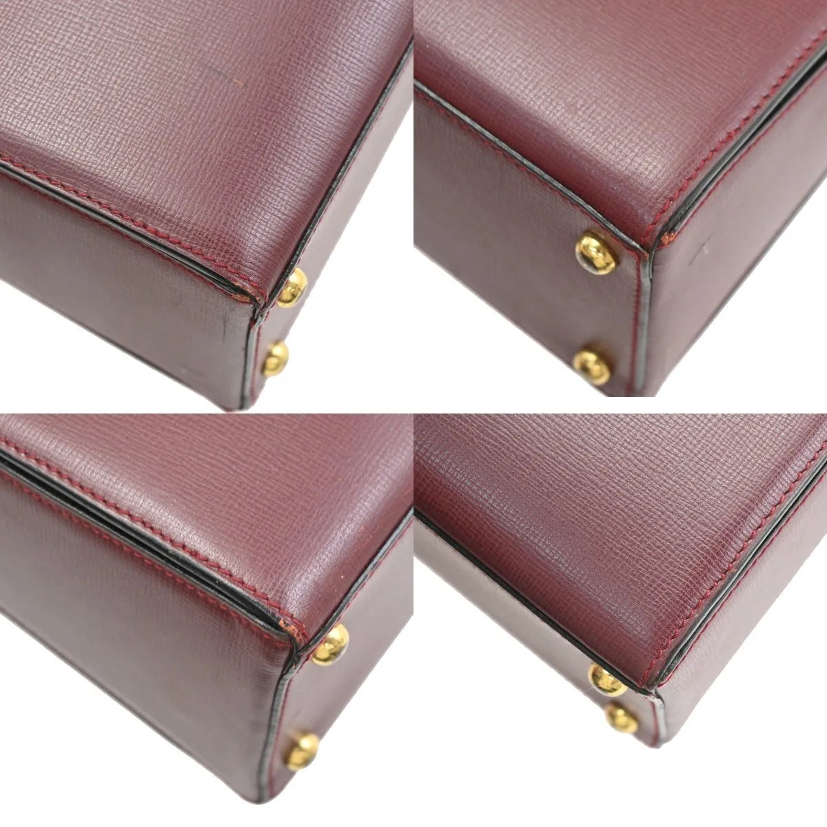 Cartier Must De Cartier Leather, Burgundy, Leather, Handbag