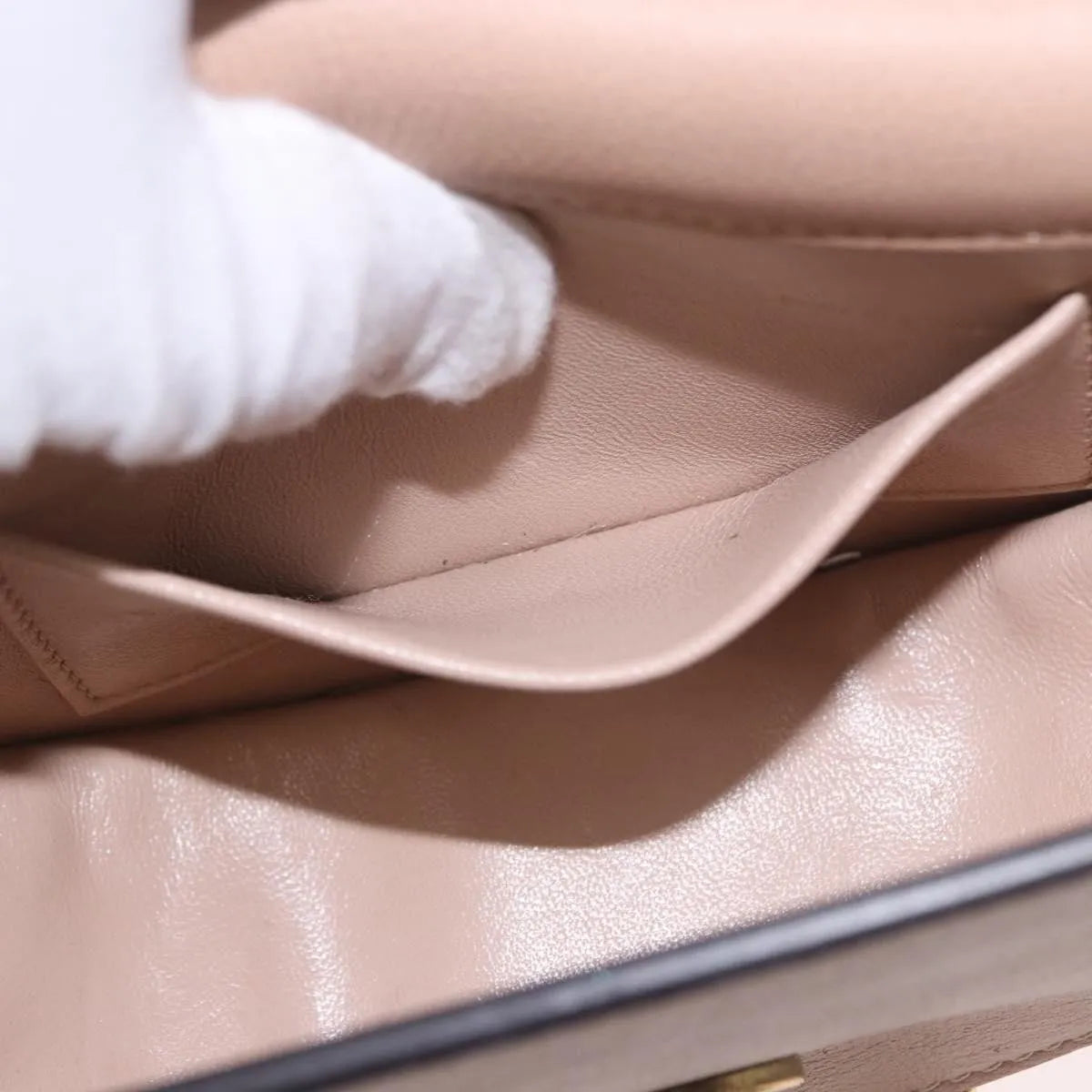 Chloe Nile Minaudière Leather, Pink, Leather, Handbag