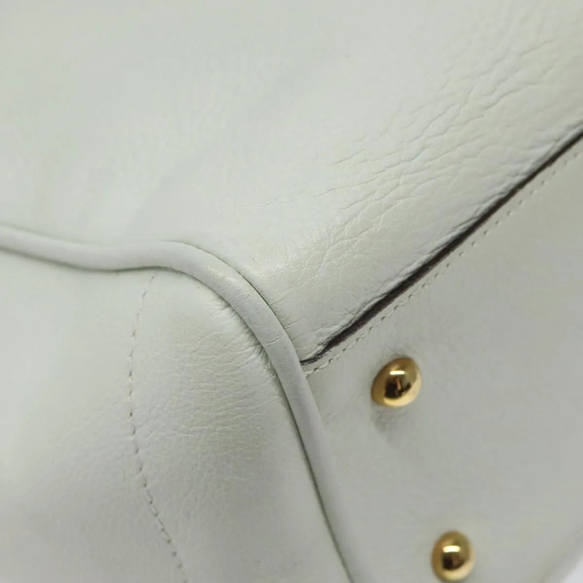 Loewe Heritage Tote Leather, White, Leather, Tote Bag