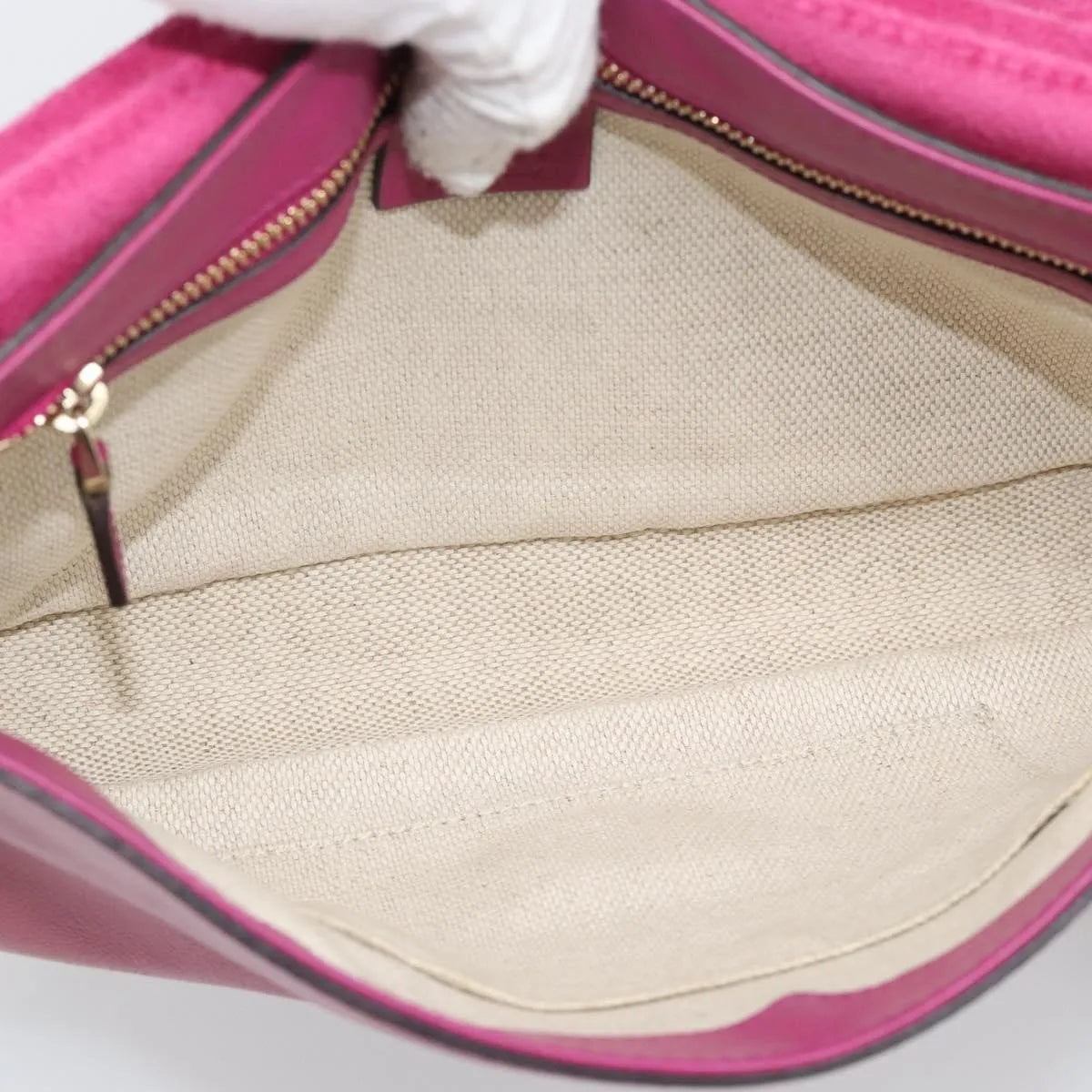 Gucci Soho Chain Patent, Pink, Patent Leather, Shoulder Bag