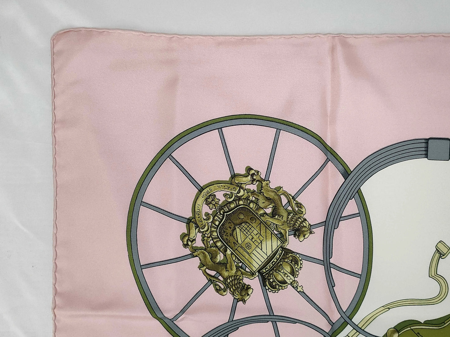 Hermes Carré 90 Silk multicolor, Pink, Silk, Scarf