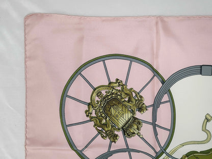 Hermes Carré 90 Silk multicolor, Pink, Silk, Scarf