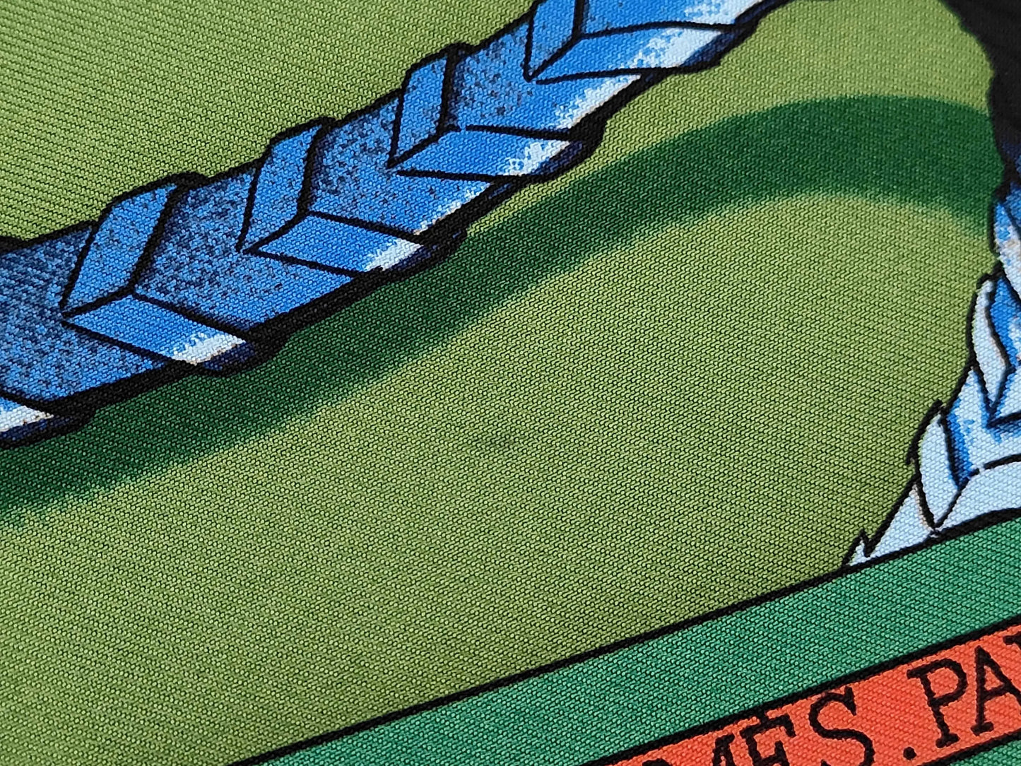 Hermes Carré 90 Silk multicolor, Green, Silk, Scarf