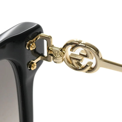 Gucci Eyewear Interlocking G Sunglasses, Black, Plastic Glass, Sunglasses