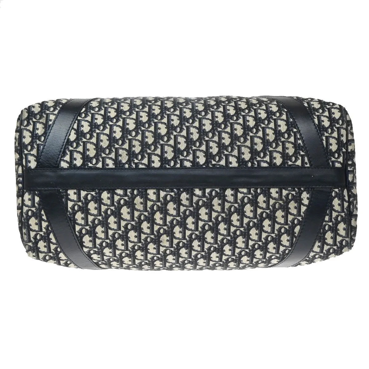 Christian Dior Vintage Bowling monogram canvas, Navy, Canvas, Handbag