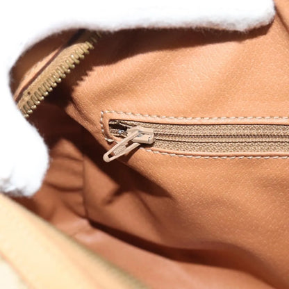 Celine Vintage Macadam Boston Canvas, Beige, Canvas, Handbag
