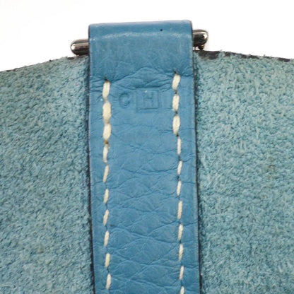 Hermes Picotin Clemence, Blue, Leather, Handbag
