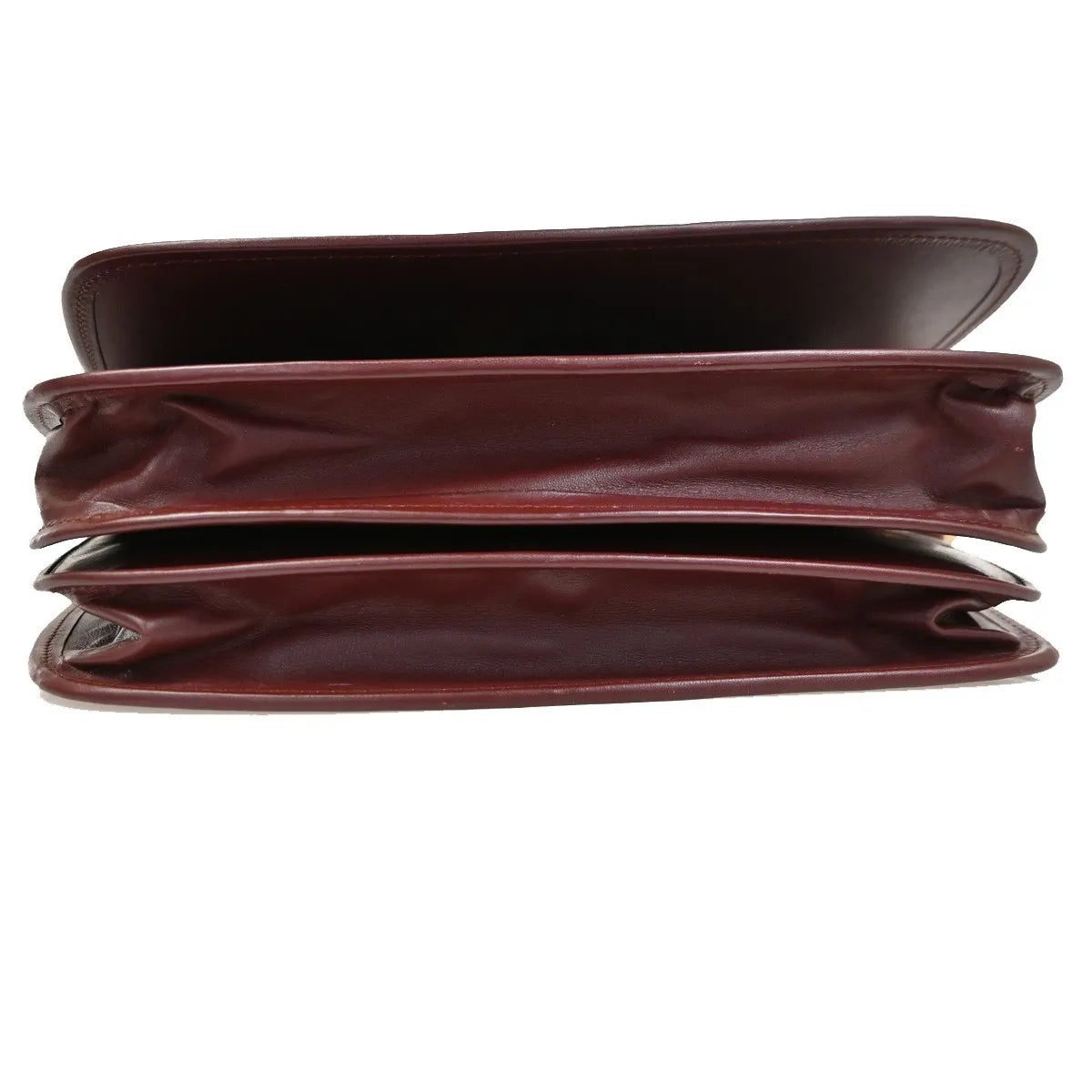 Cartier Must de Cartier Leather, Burgundy, Leather, Shoulder Bag