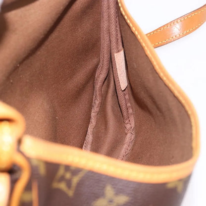 Louis Vuitton Saumur Canvas, Brown, Canvas, Shoulder Bag