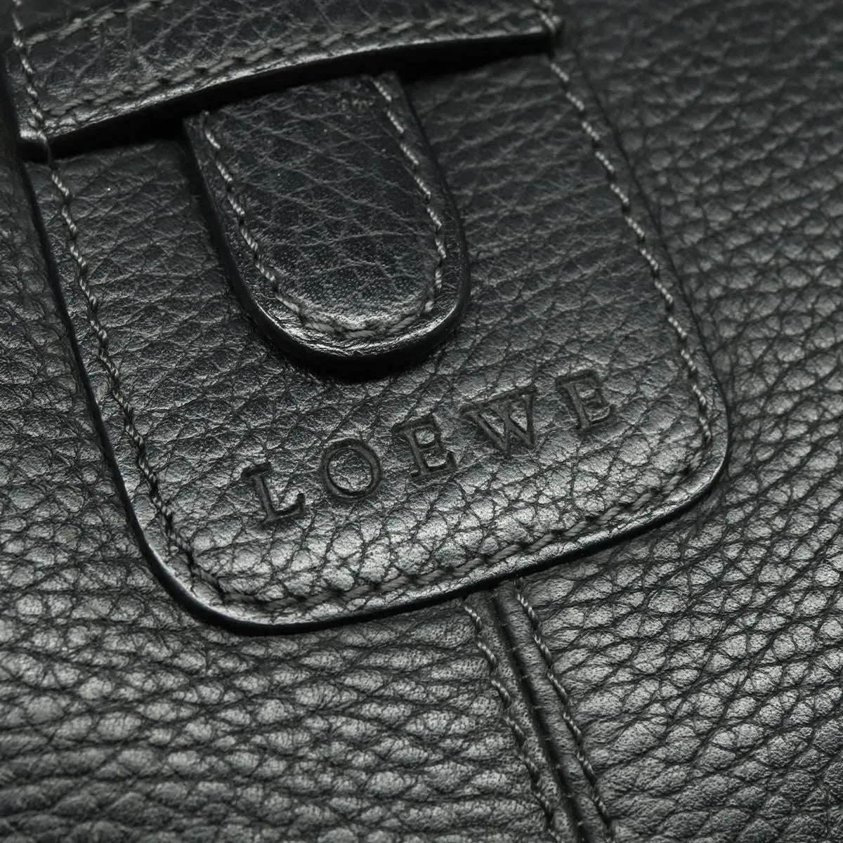 Loewe Vintage Leather, Black, Leather, Shoulder Bag