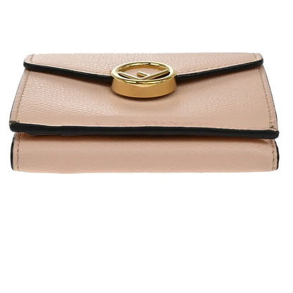 Fendi F is Fendi Trifold Leather, Pink, Leather, Wallet