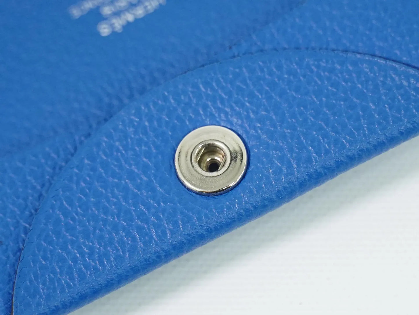 Hermes Bastia Coin Purse Leather, Blue, Leather, Wallet