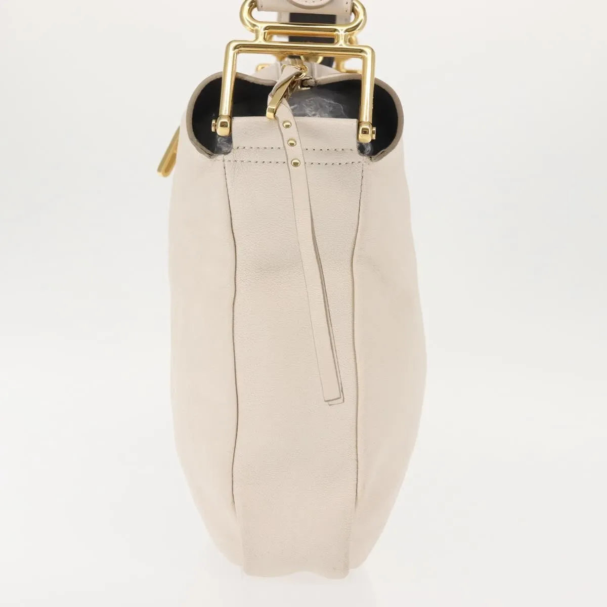 Chloe Vanessa Leather, Beige, Leather, Shoulder Bag