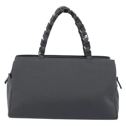 Salvatore Ferragamo Vala Canvas, Gray, Canvas, Handbag