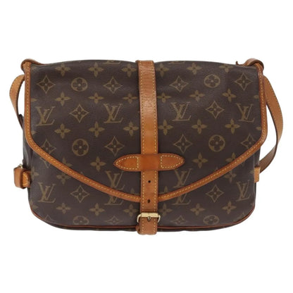 Louis Vuitton Saumur Monogram Canvas, Brown, Canvas, Shoulder Bag