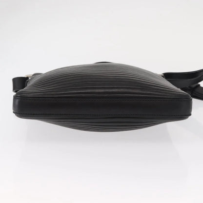 Salvatore Ferragamo Gancini Leather, Black, Leather, Shoulder Bag