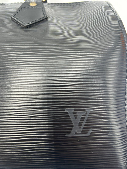 Louis Vuitton Speedy Epi Leather, Black, Leather, Handbag