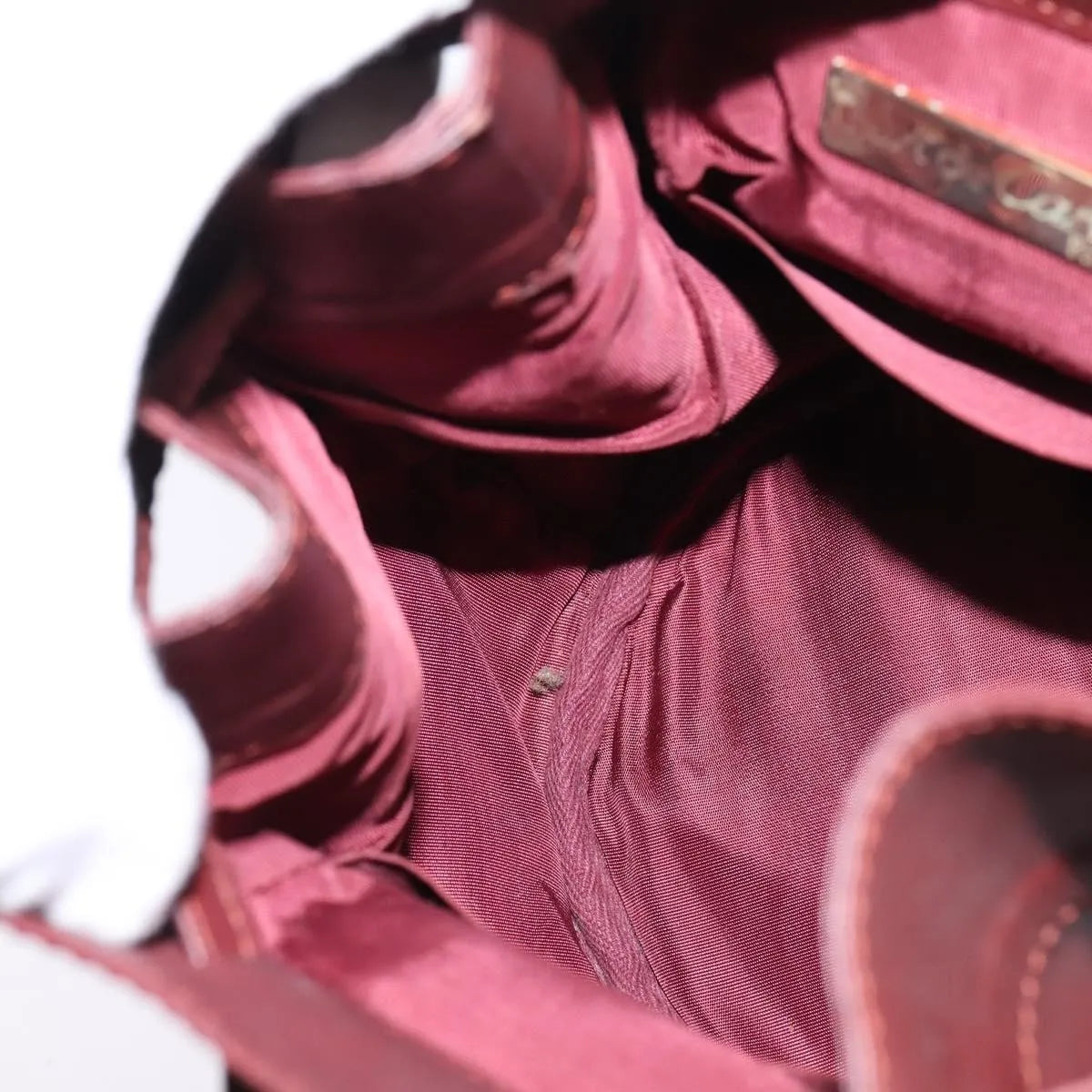cartier Must de cartier Leather, Burgundy, Leather, Shoulder Bag