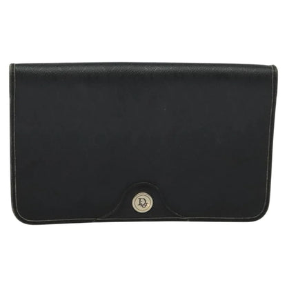 Christian Dior Vintage Honeycomb Canvas, Black, Canvas, Shoulder Bag