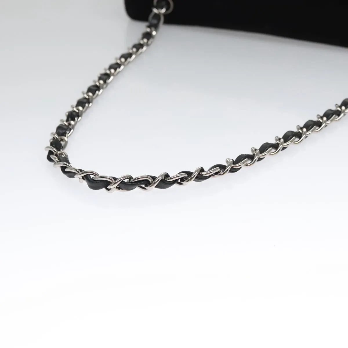 Chanel Camellia No.5 Chain Flap Velvet, Black, Velvet, Shoulder Bag