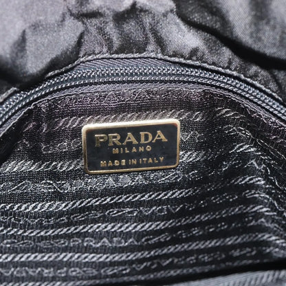 Prada Vintage Nappa Chain Tote Leather, Black, Leather, Shoulder Bag