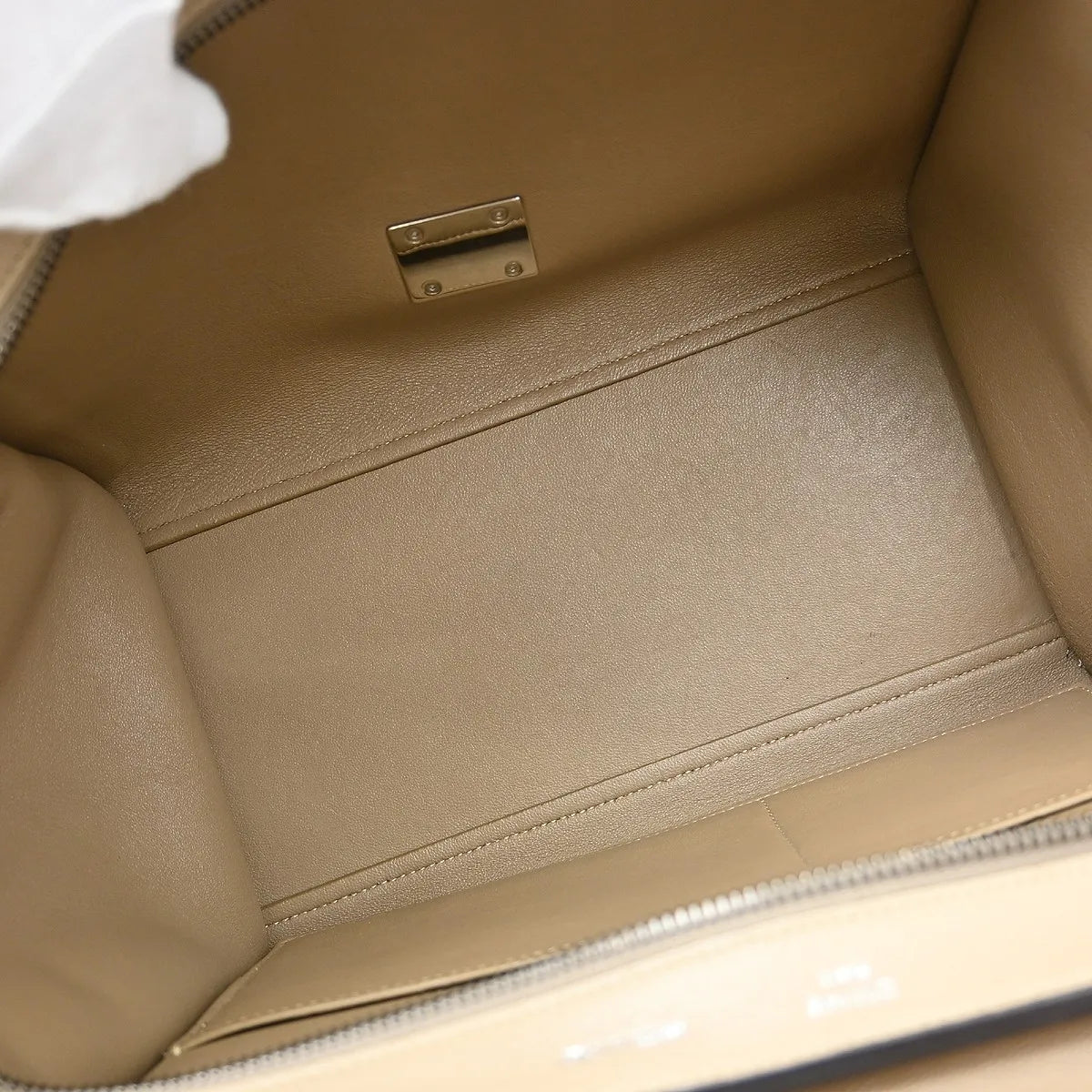 Celine Trapeze Leather with Suede, Beige, Leather, Handbag