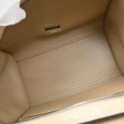Celine Trapeze Leather with Suede, Beige, Leather, Handbag