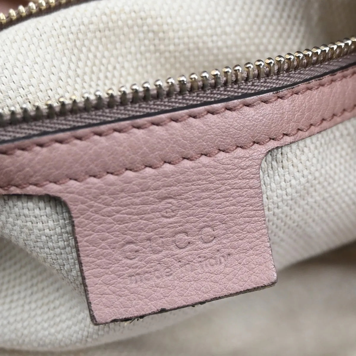 Gucci Soho Chain Strap Leather, Pink, Leather, Shoulder Bag