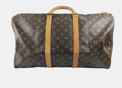Louis Vuitton Keepall Bandouliere Monogram Canvas, Brown, Canvas, Travel Bag