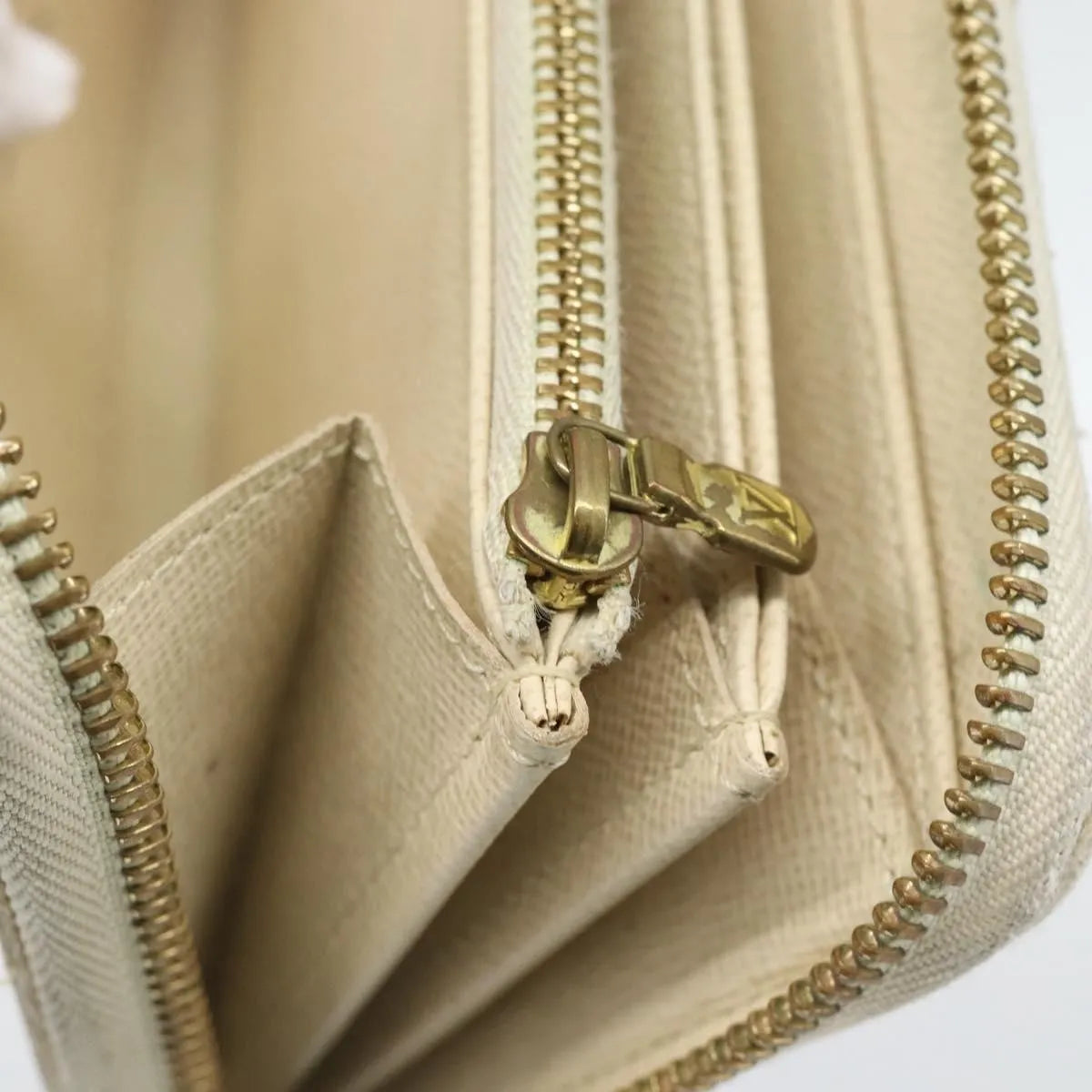 Louis Vuitton Zippy Organizer Damier Ebene, Beige, Canvas, Wallet