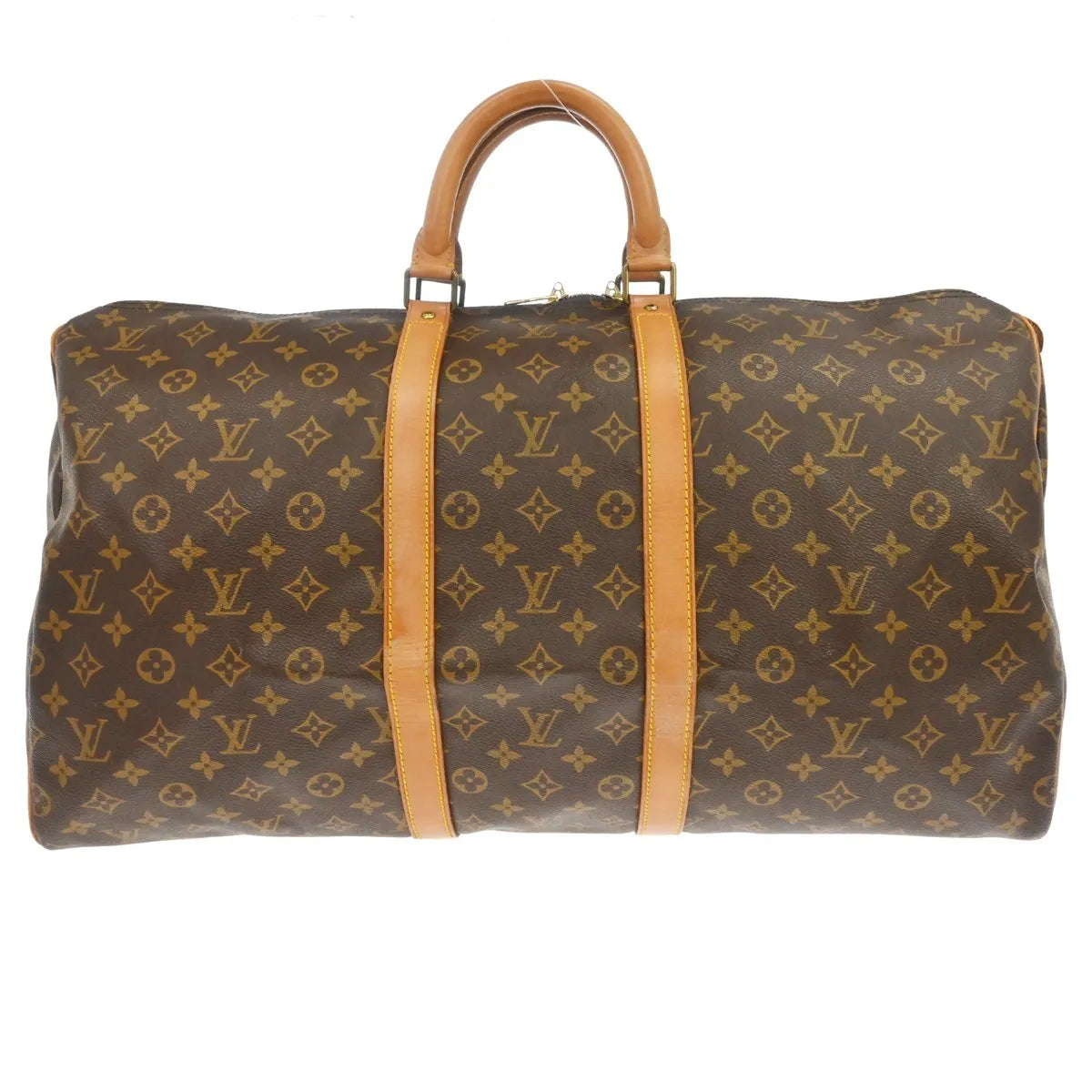 Louis Vuitton Keepall Monogram, Brown, Canvas, Travel Bag