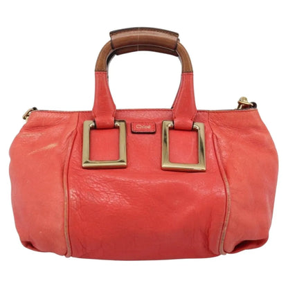 Chloe Ethel Leather, Red, Leather, Handbag