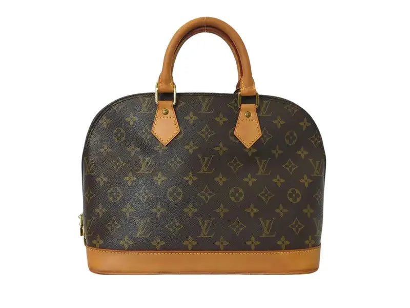 Louis Vuitton Alma Monogram, Brown, Canvas, Handbag