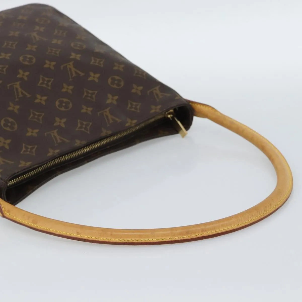Louis Vuitton Looping Monogram Canvas, Brown, Canvas, Handbag