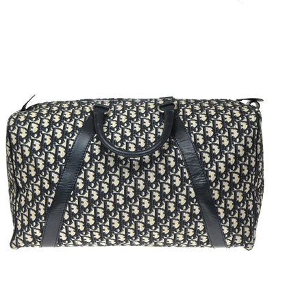 Christian Dior Vintage Bowling monogram canvas, Navy, Canvas, Handbag