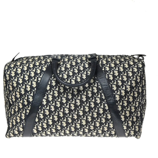 Christian Dior Vintage Bowling monogram canvas, Navy, Canvas, Handbag