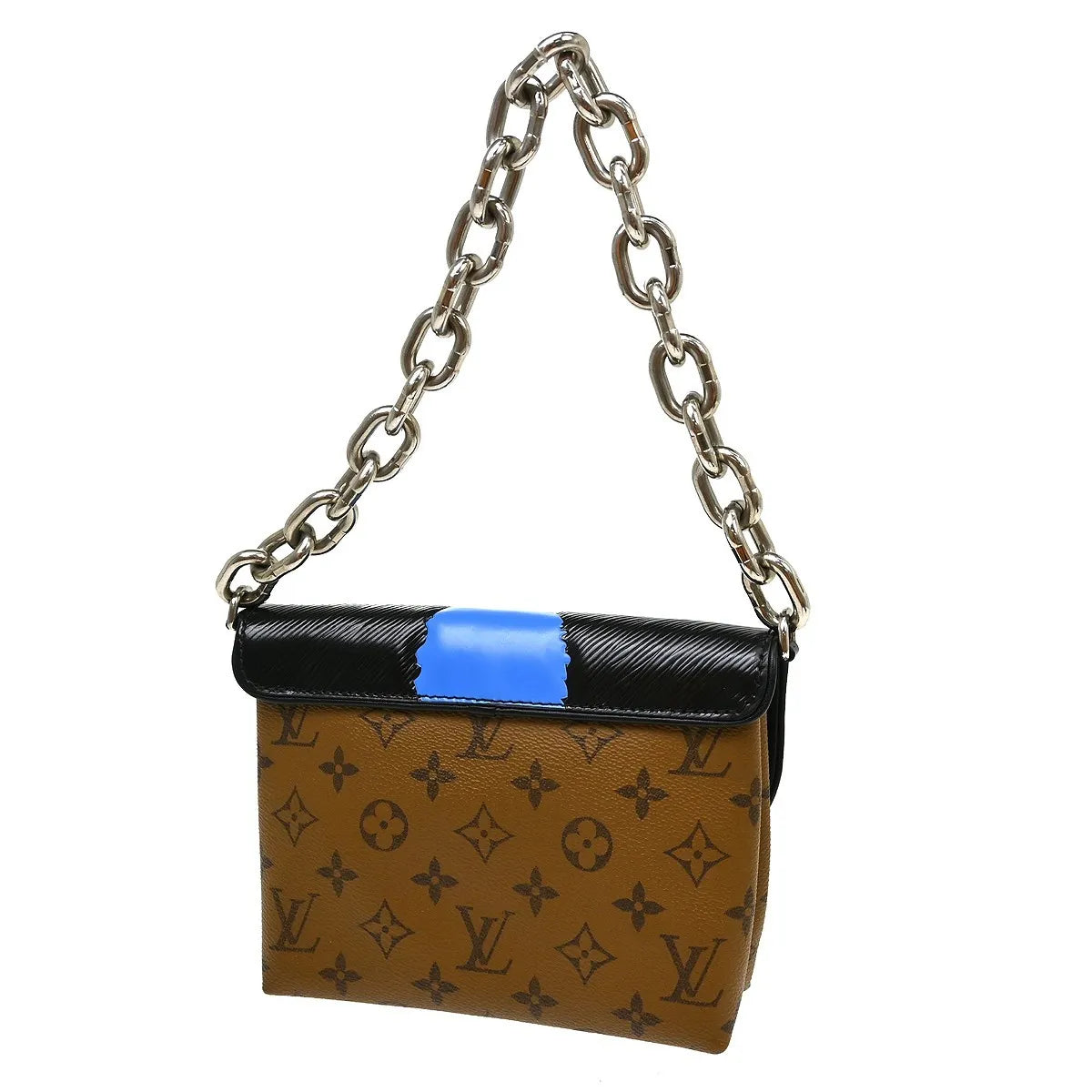 Louis Vuitton Pochette Kabuki Printed Epi Leather and Reverse Monogram Canvas, Multicolour, Canvas, Clutch