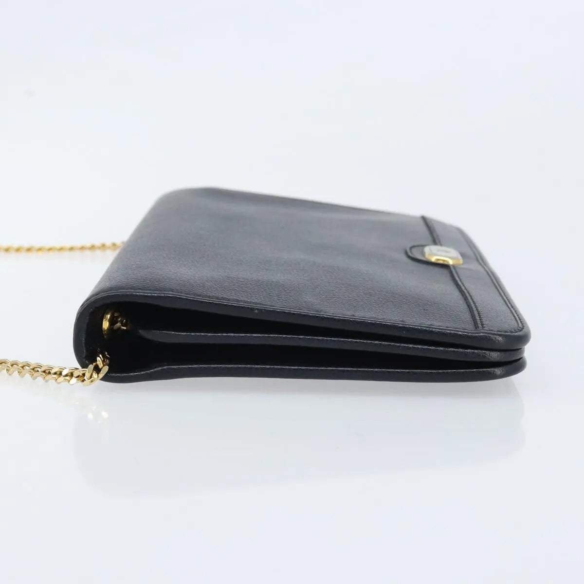 Christian Dior Vintage Honeycomb chain Canvas, Black, Canvas, Shoulder Bag
