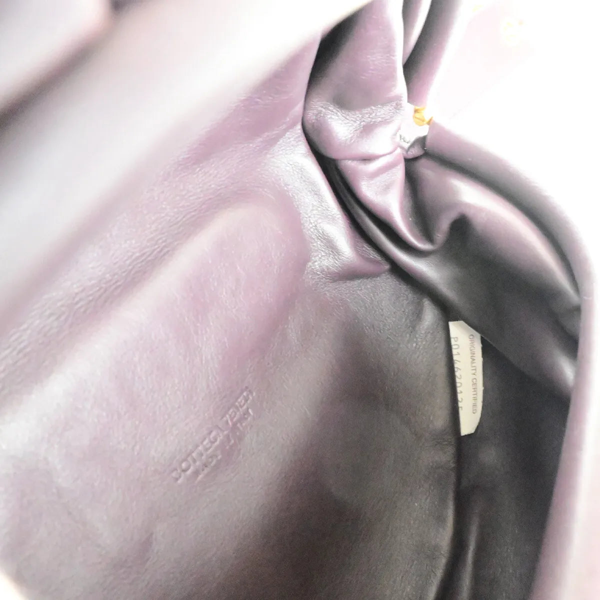 Bottega Veneta The Chain Leather, Burgundy, Leather, Handbag
