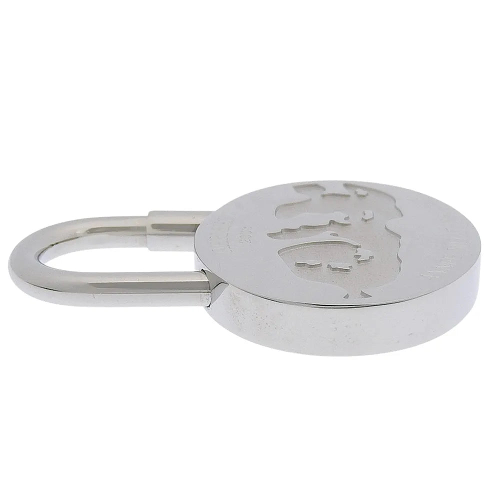 Hermes Annee Mediterranee Cadena Lock Charm Metal, Silver, Metal, Charm