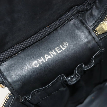 Chanel Vintage Timeless Cosmetic Case Patent, Black, Patent Leather, Handbag