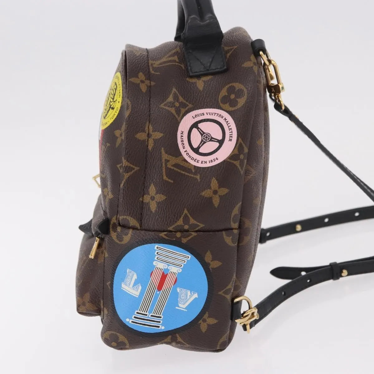 Louis Vuitton Palm Springs Limited, Brown, Canvas, Backpack
