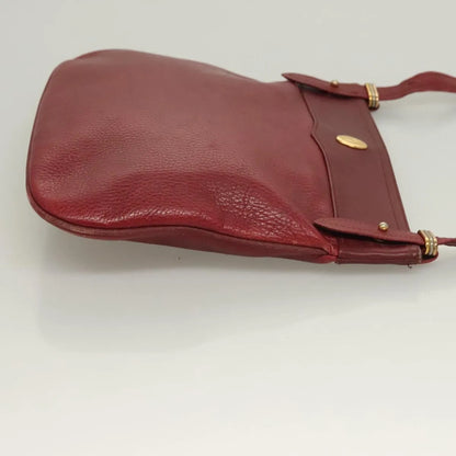 cartier Vintage must de Cartier Leather, Burgundy, Leather, Shoulder Bag