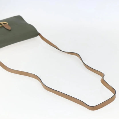 Christian Dior Vintage Leather, Khaki, Leather, Shoulder Bag