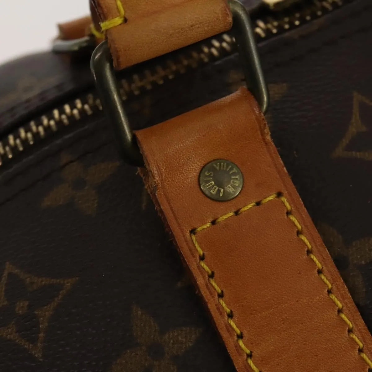 Louis Vuitton Keepall Bandoulière Monogram, Brown, Canvas, Travel Bag