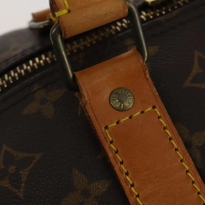 Louis Vuitton Keepall Bandoulière Monogram, Brown, Canvas, Travel Bag