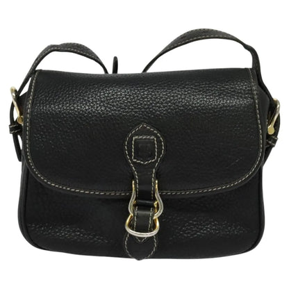 Celine Vintage Leather, Black, Leather, Shoulder Bag