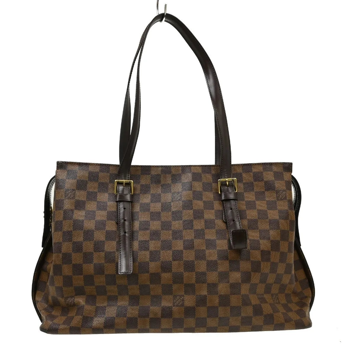 Louis Vuitton Chelsea Damier, Brown, Canvas, Tote Bag
